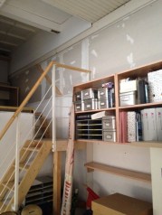 Completed drywall office