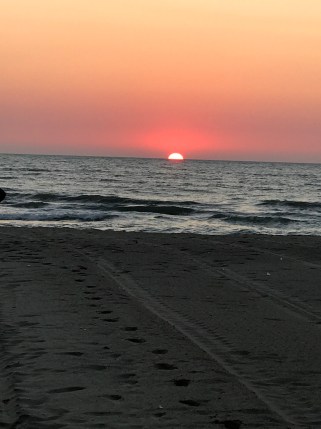 Durres sunset from hotel